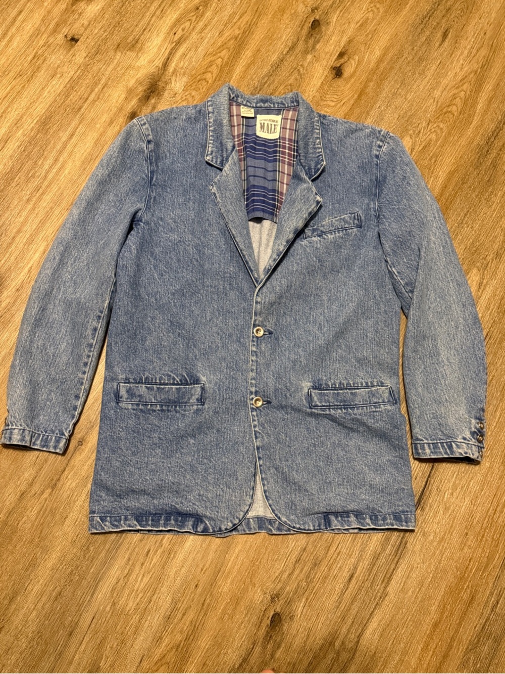 Vintage Denim Blazer Sport Coat